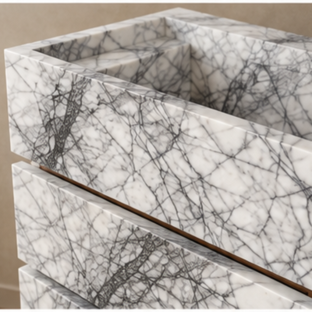 Signature Lilac White Marble Vanity