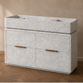 Carara White Marble Vanity