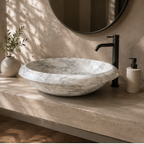 The Statuario Carrara Elliptical WashBasin