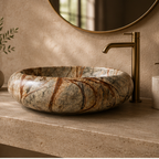 Rainforest Green Sculpted WashBasin