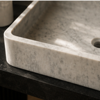 Carrara White Soft-Rectangle WashBasin