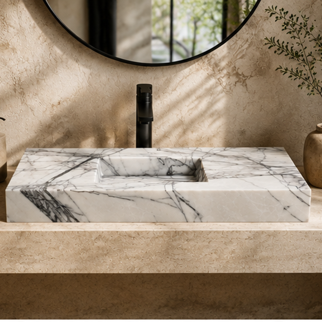 Turkish Lilac Monolithic Slab Basin