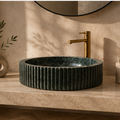 Verde Alpi Fluted Cylindrical WashBasin