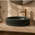 Verde Alpi Fluted Cylindrical WashBasin
