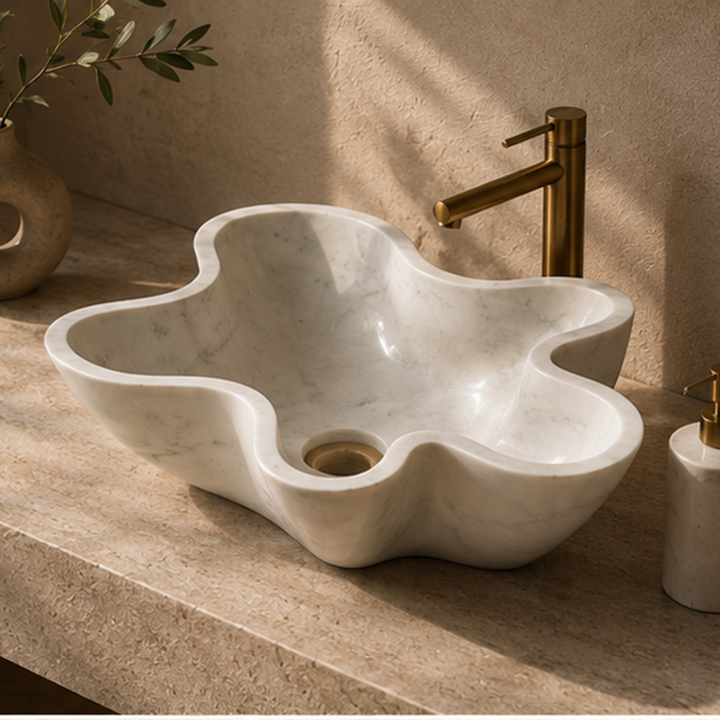 Sculptura Organic Italian White WashBasin