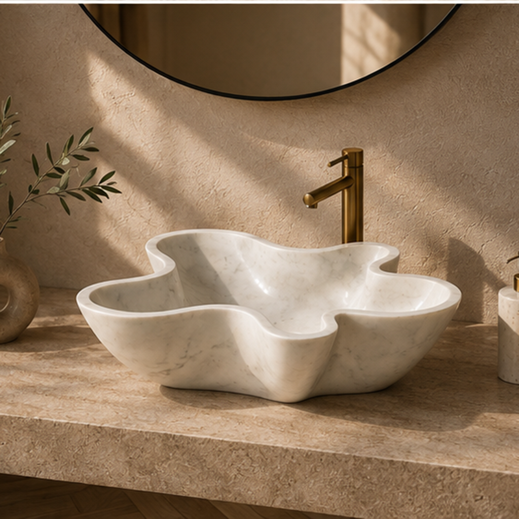 Sculptura Organic Italian White WashBasin