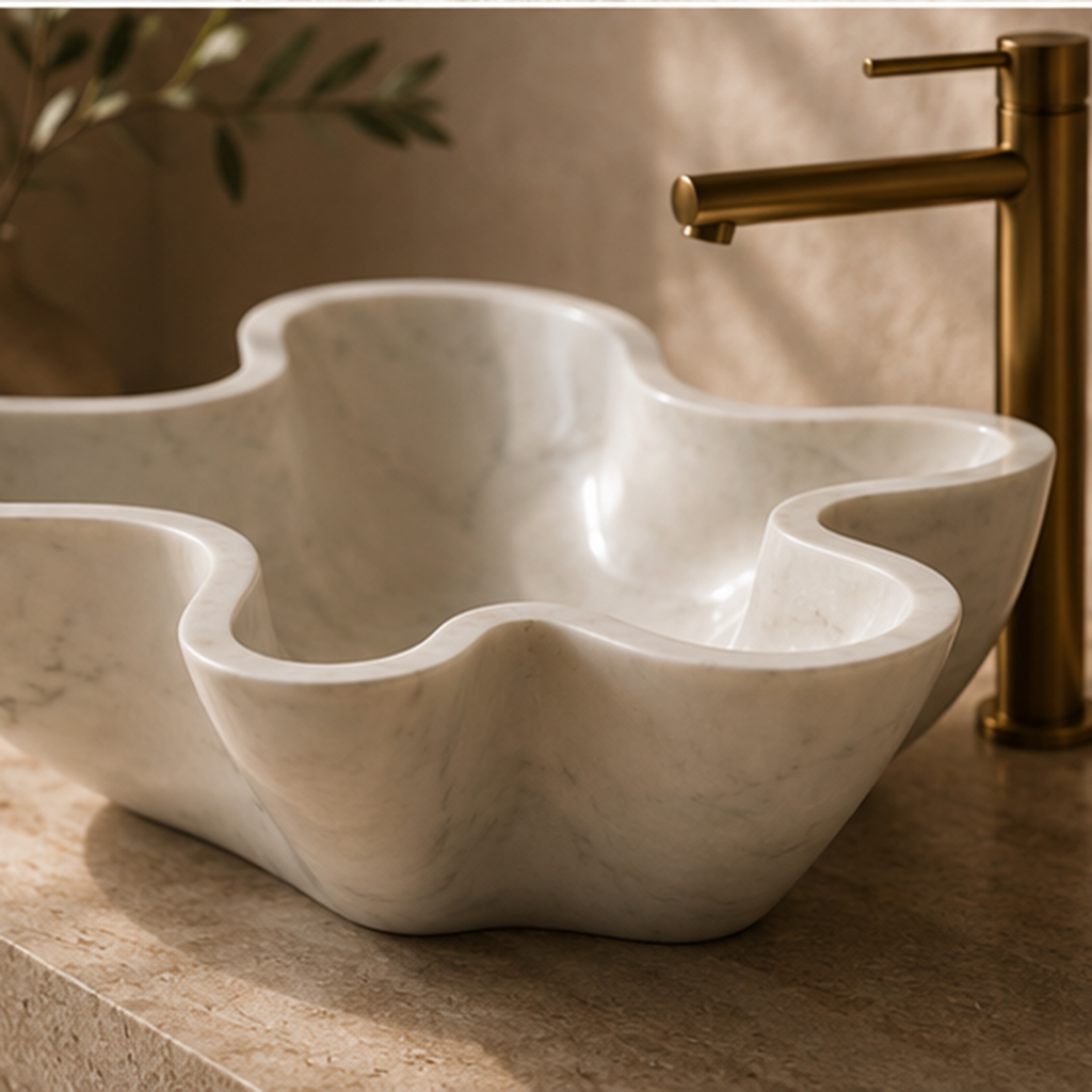 Sculptura Organic Italian White WashBasin