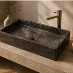 The Armani Brown Rectangular Vessel Basin